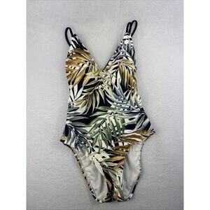 Hurley Women's UPF 50+ Stretch Midweight One Piece Swimsuit, Green, Size XS